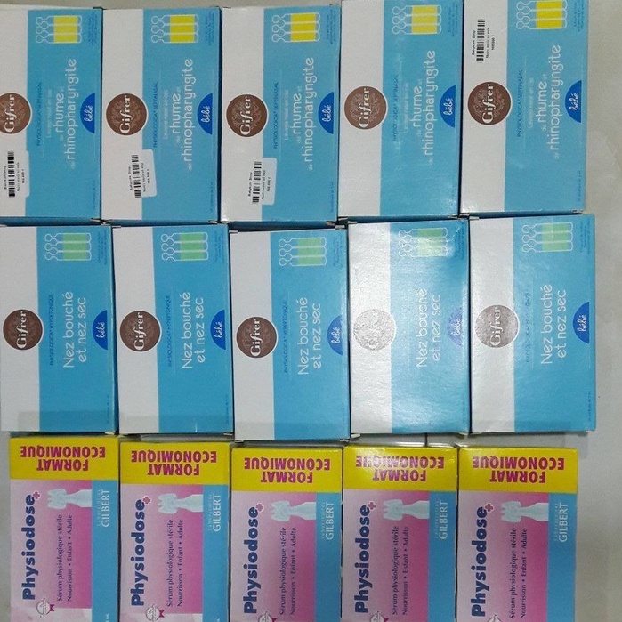 Nước Muối Sinh Lý Gifrer Pháp - Nước Muối Tép Vàng Gifrer Physiologica Septinasal - Tép Xanh Gifrer Sérum Hypertonique