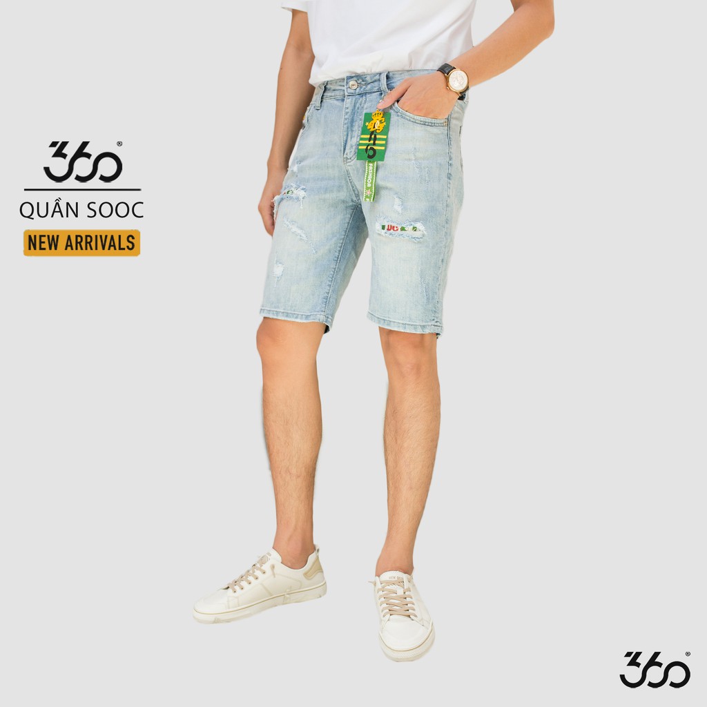 Sale SALE 9-9 | ĐỒ NGON | Quần jean nam 360 BOUTIQUE họa tiết, màu xanh da trời - QSJCN015 🌠 >_> :