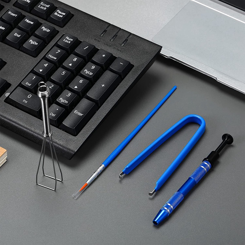 Keyboard Lube Switch Puller Kits, Metal Stem Holder 4 Prong Tool Puller, Keyboard Cleaner Tools for Keyboard Switch