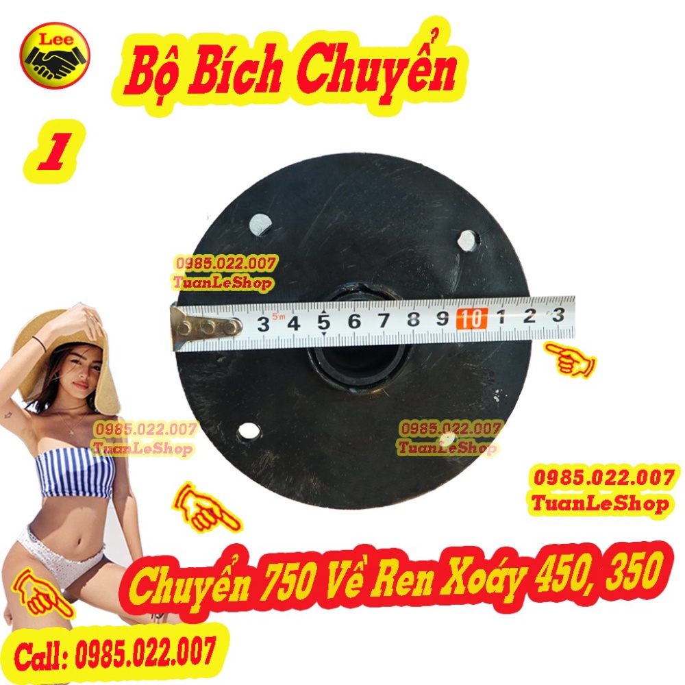 BỘ BÍCH CHUYÊN 750 VỀ REN XOÁY 450,350 – SẢN PHẨM GỒM 1 BÍCH 750 VÀ 2 BÍCH 450 REN NGOÀI – TẶNG KÈM ỐC VÍT