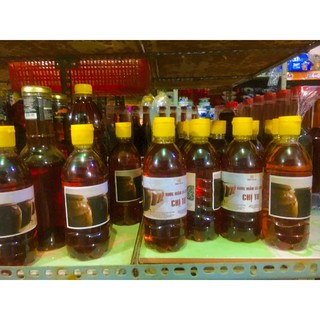 Nước mắm cá cơm nguyên chất nhà làm chai 500ml.