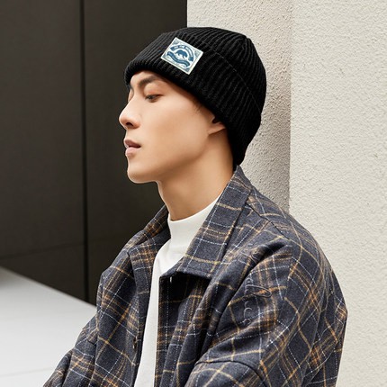 Mũ beanie Dệt Kim Họa Tiết Gấu Bắc Cực Giữ Ấm Dễ Phối Đồ Cho Nam Và Nữ