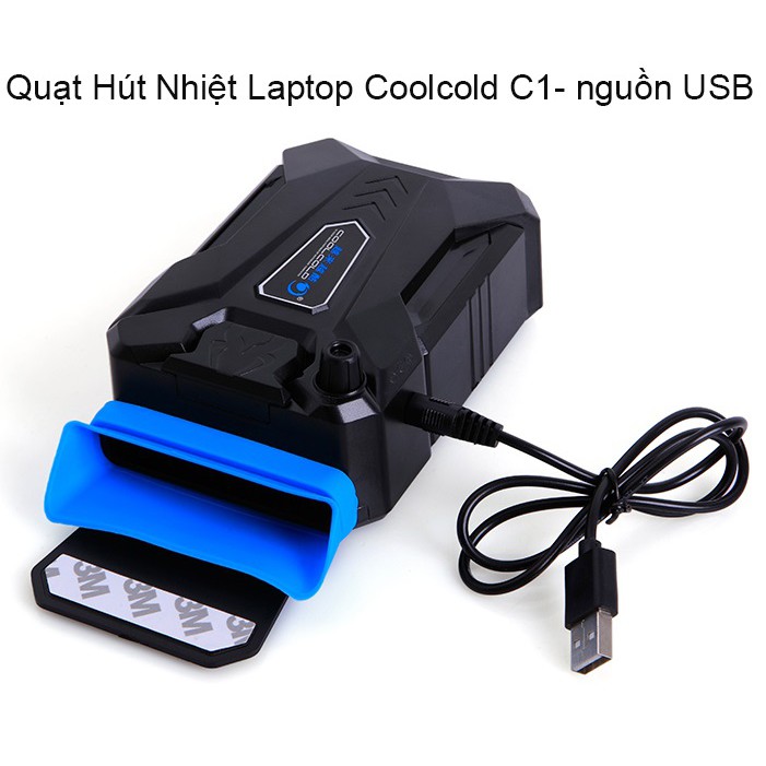 Quạt Hút Nhiệt cho Laptop Coolcold C1- nguồn USB 5V