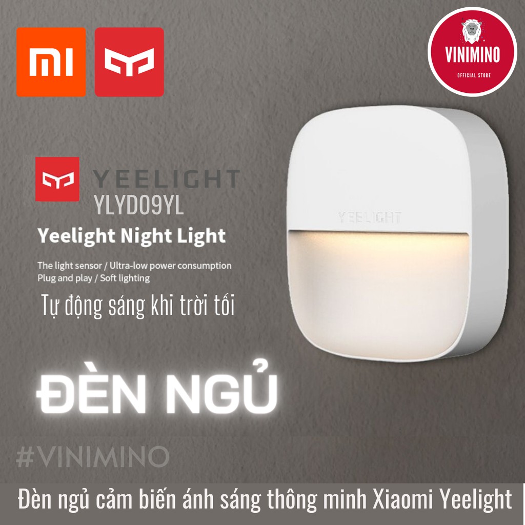 [✔Chính hãng] Đèn ngủ cảm ứng led Yeelight Xiaomi YLYD09YL (Cảm ứng tự động sáng khi trời tối) | Vinimino