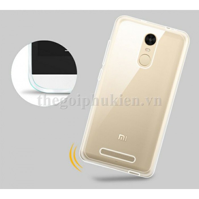 Ốp lưng silicon dẻo trong suốt Xiaomi Redmi Note 3 siêu mỏng 0.5 mm