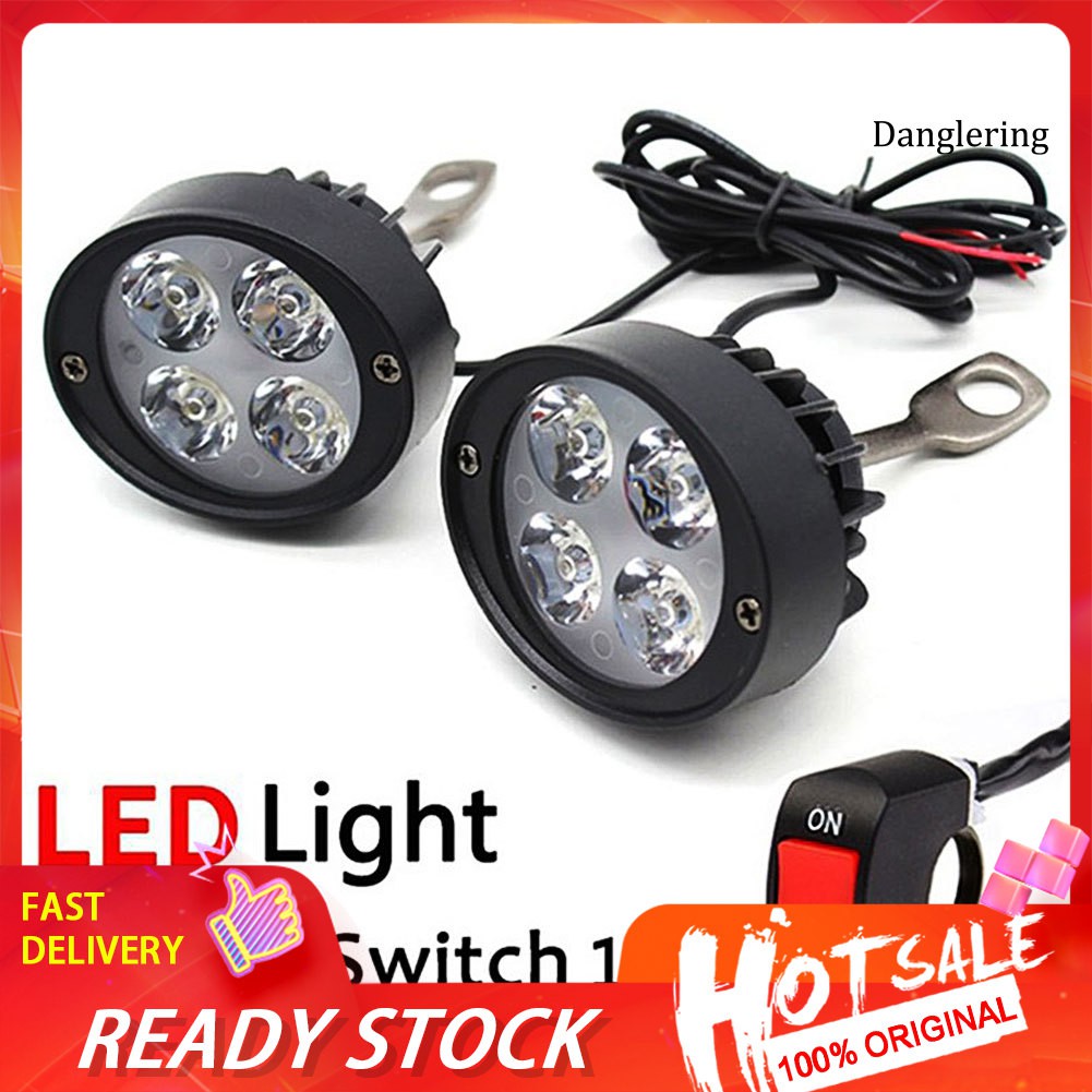 Bộ 2 Đèn Pha Led Phá Sương Mù Cho Xe Mô Tô