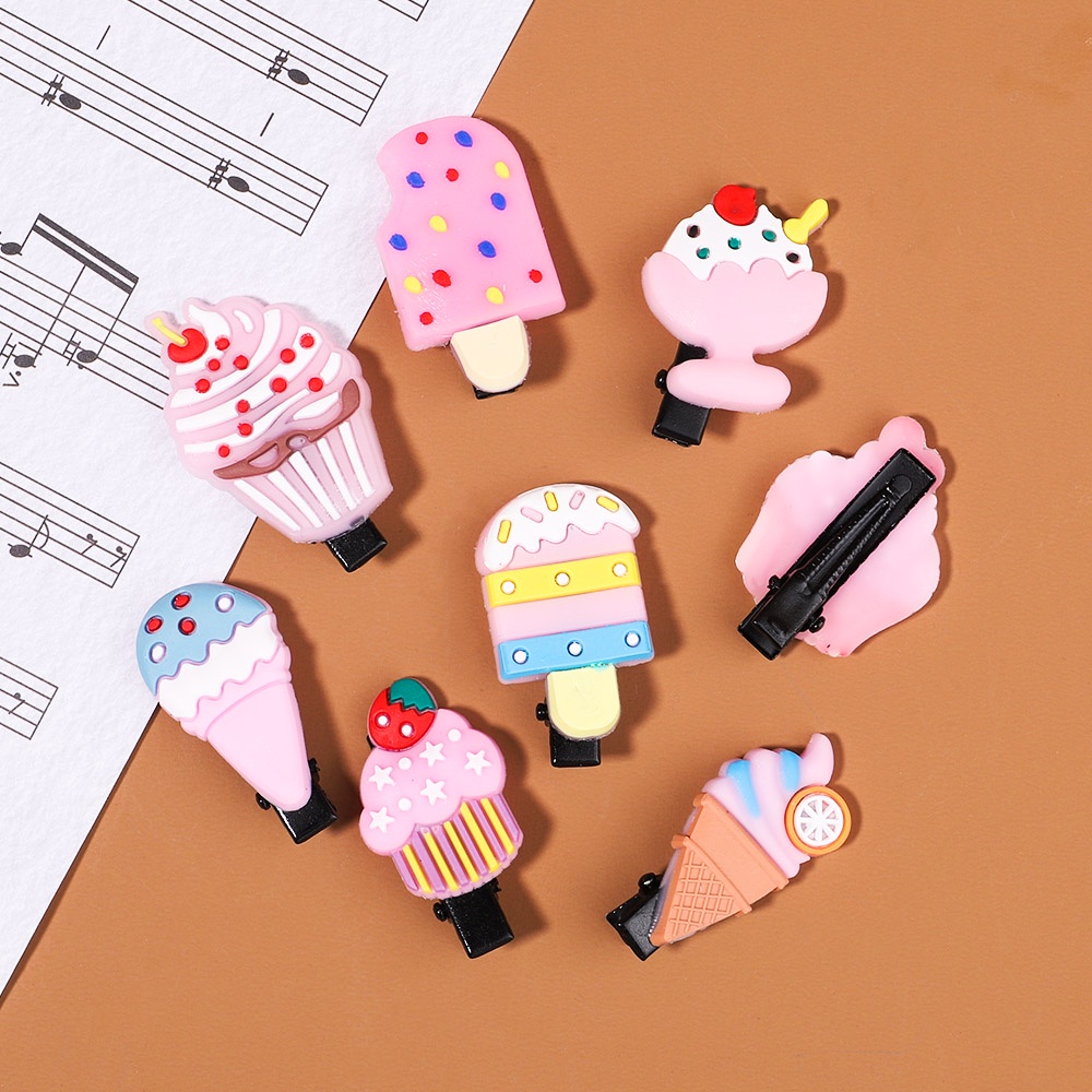 10 Kẹp tóc KIDSBOWS hình trái cây dễ thương nhiều mẫu tùy chọn cho bé gái