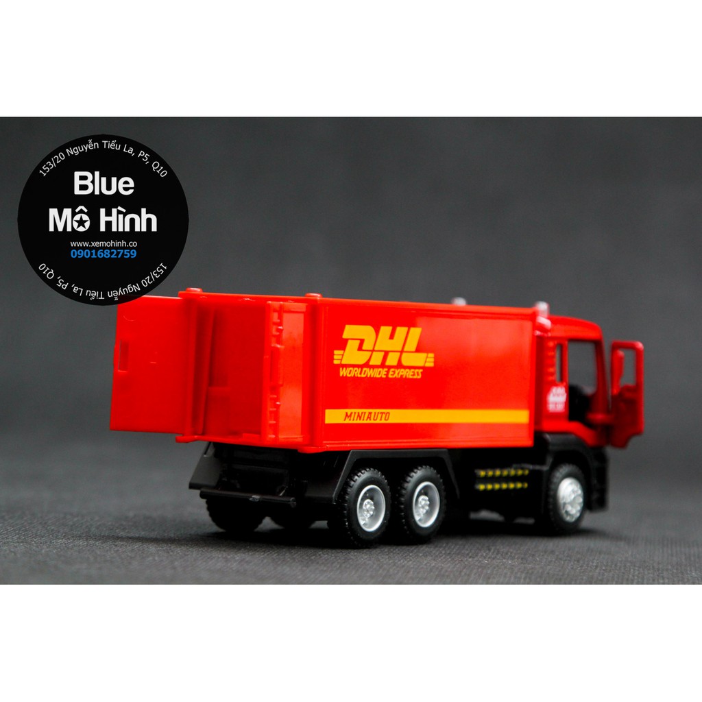 Blue mô hình | Xe mô hình container DHL truck chở hàng