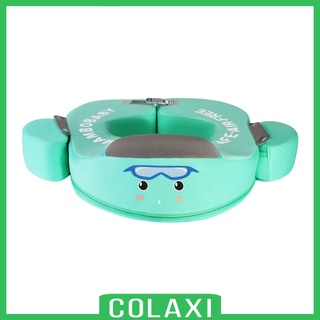 [Colaxi] Phao bơi eo cho trẻ sơ sinh Phao không bơm hơi màu xanh lam