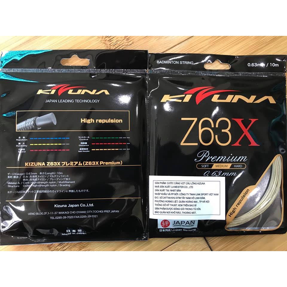 Dây cước đan vợt cầu lông Kizuna Z63