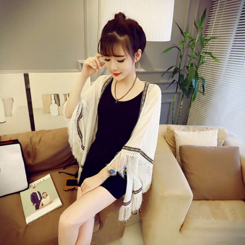 Women Summer Beach Chiffon Sunscreen Cardigan Outwear Cover Up | BigBuy360 - bigbuy360.vn