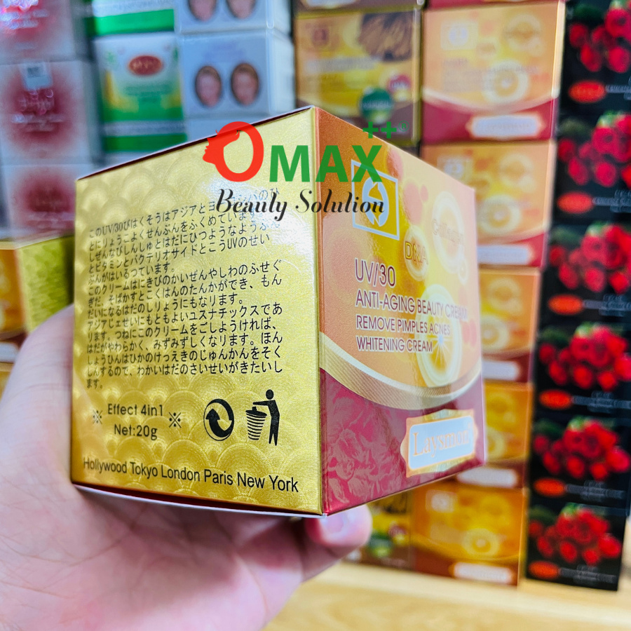 KEM LAYSMON ĐỎ - CHỐNG NHĂN - NGỪA LÃO HOÁ UV/30 - ANTI-AGING BEAUTY CREAM 20G
