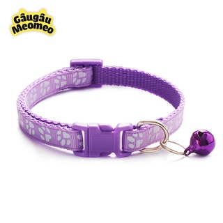 Vòng cổ chó mèo có chuông (Dài 20 - 35cm; rộng 1cm)