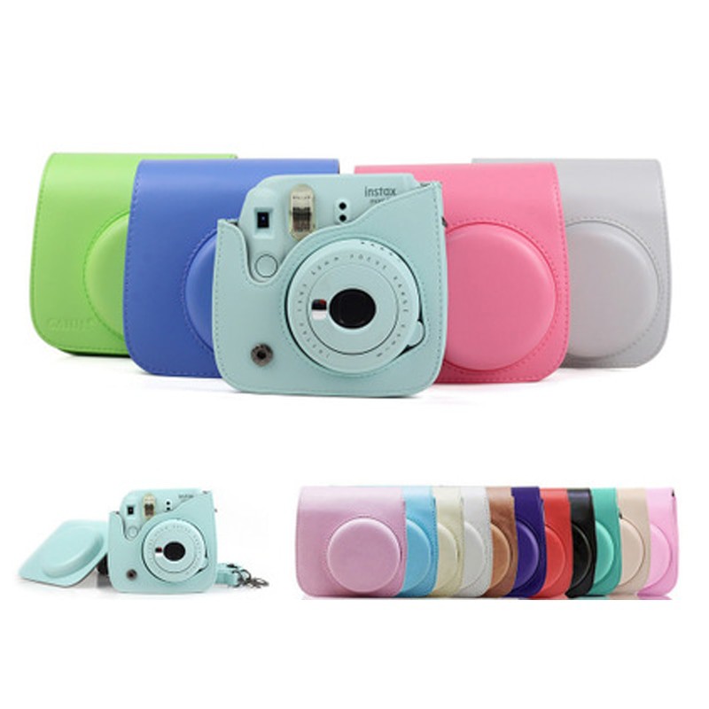 Lammcou Túi Da Pu Đựng Máy Ảnh Fujifilm Instax Mini 9 8 8 +