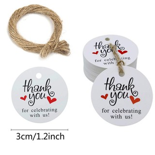 Tag giấy tròn, thẻ treo giấy tròn kèm 20m dây treo tag