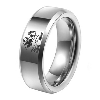 Nhẫn Cướp Biker Bằng Thép Không Gỉ 316L 8Mm