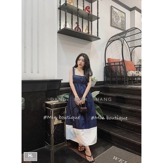 Váy 2 dây bò chun ngực