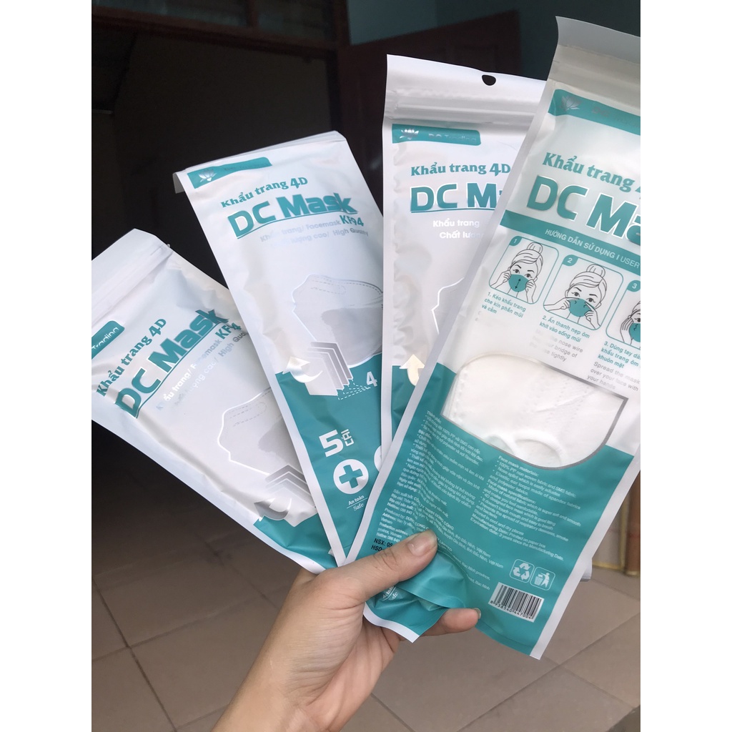 Khẩu trang DC Mask ( sét 5  túi gồm 50 khẩu trang)