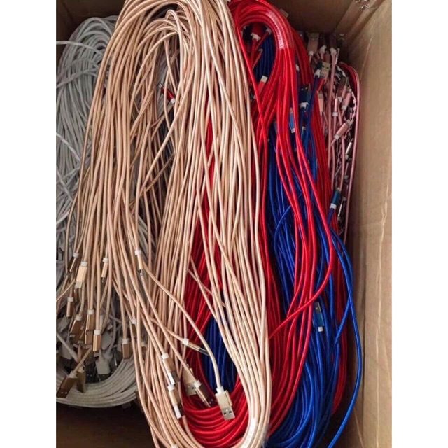 Sạc iphone, androi 3m bọc dù.