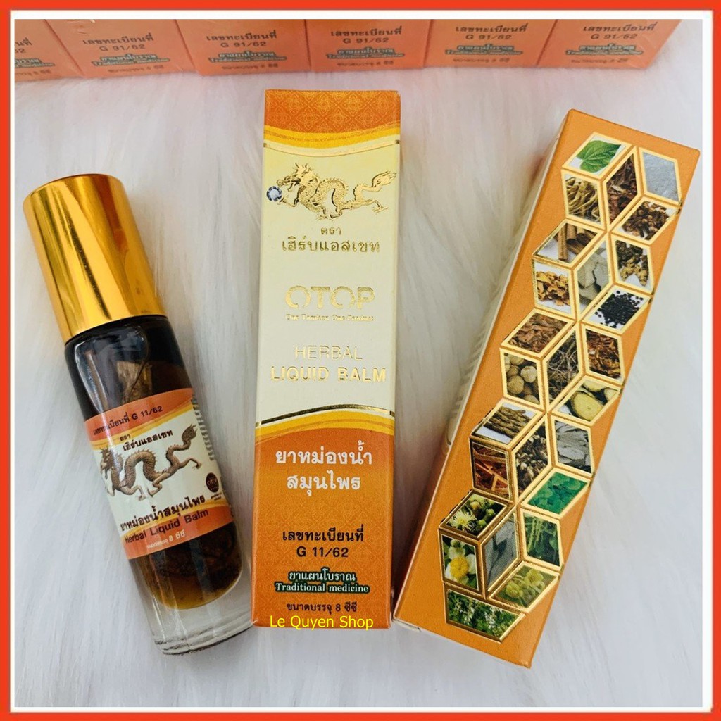 6 Chai dầu lăn 26 vị thảo dược thái lan