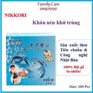 Nikkori - Hộp Khắn Giấy nén dạng Viên Chất Lượng Nhật Bản