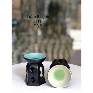 Đèn Xông Tinh Dầu Bằng Nến [Bát Tràng]