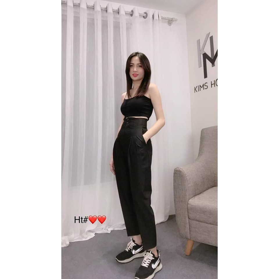 [ FREESHIP ] QUẦN BAGGY TÂY NỮ LƯNG CAO 2 NÚT CHÍT LY CAO CẤP BABO-NL09 | BigBuy360 - bigbuy360.vn