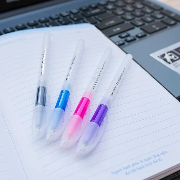 Bút bi Thiên Long TL-034 mực đỏ / Bút TL034 ngòi 0.5mm