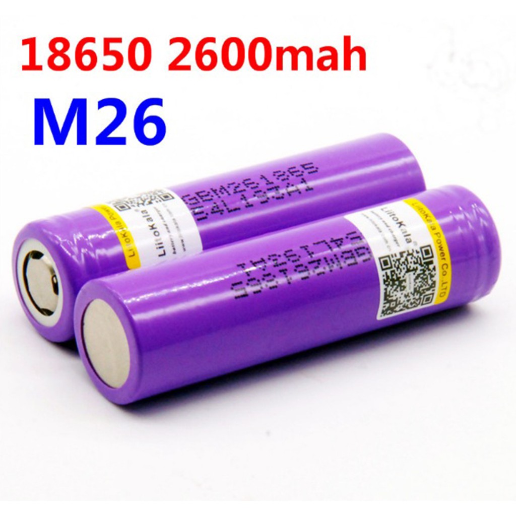 Pin sạc Lithium 18650 LG M26 2600mAh xả 10A