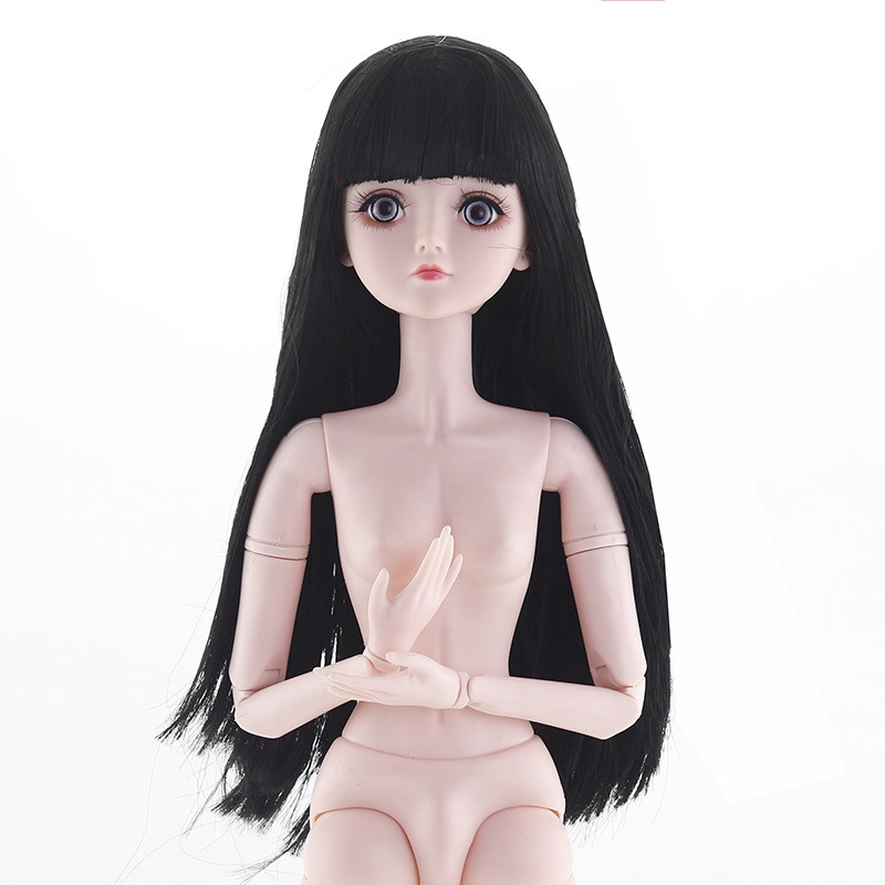 Công chúa búp bê Barbie khỏa thân bằng nhựa 60cm 22 khớp BJD
