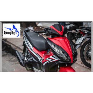 Tem trùm air blade đỏ trắng đen đời 2013-2014-2015, độ team trùm ab dán phủ dàn áo xe đỏ đen rẻ đẹp