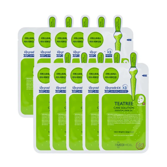 [Mediheal] Hộp 5 Mặt nạ dưỡng da Tea Tree Care Solution Essential Mask/Collagen Impact Essential Mask/N.M.F Intensive Hydrating Mask