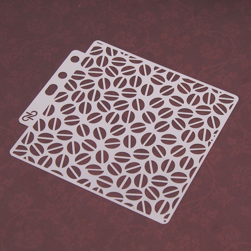 Khuôn dùng súng phun sơn xịt tạo họa tiết nghệ thuật nhiều kiểu dáng khác nhau trang trí album DIY