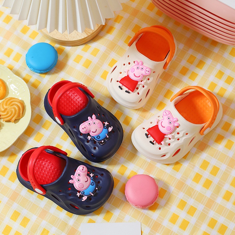 Dép Đi Biển Chống Trượt Hình Heo Peppa Đáng Yêu Cho Trẻ Em 1-6 Tuổi