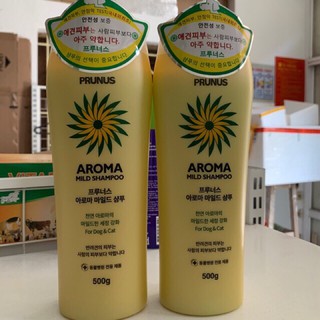 DẦU GỘI ĐẦU THẢO DƯỢC CHO CHÓ MÈO PRUNUS AROMA MILD SHAMPOO (500g)