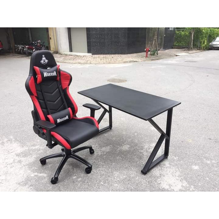Ghế gaming Warrio 206 Đen/Trắng/Đỏ – Hàng chính hãng bảo hành 12 tháng