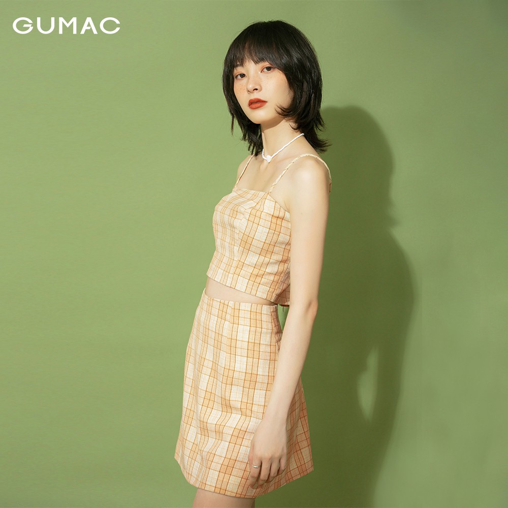 [Mã WABRGUM giảm 10% tối đa 30K đơn 99K] Áo nữ caro 2 dây GUMAC đủ màu, đủ size, cá tính năng động AB113 | BigBuy360 - bigbuy360.vn