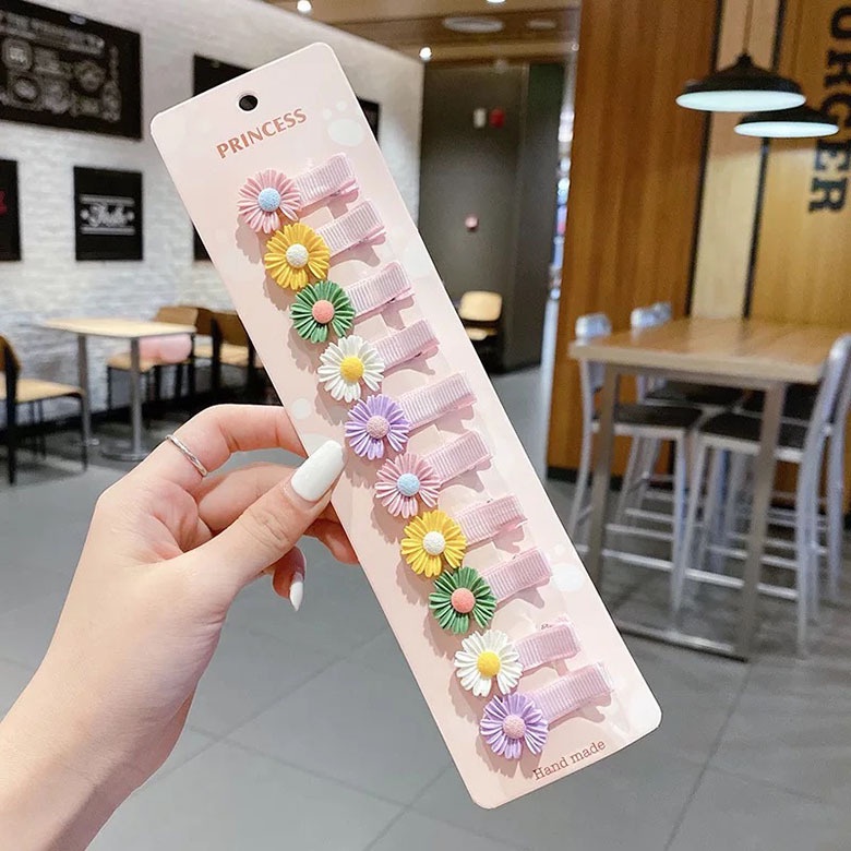 Set 10 Kẹp Tóc Hình Trái Cây Dễ Thương Cho Bé Gái