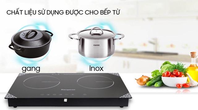 Bếp từ đôi Kangaroo KG498N