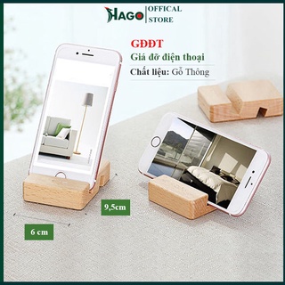 Giá Đỡ Điện Thoại, Ipad, Máy Tính Bảng Gỗ Để Bàn Nhỏ Gọn Tiện Lợi, Kê Điện Thoại Giá Rẻ HAGO