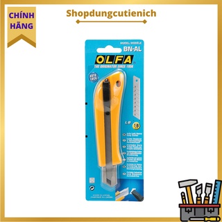 Dao rọc hạng nặng cắt giấy, bìa cứng olfa bn-al lưỡi dao 18mm, khóa lưỡi an toàn