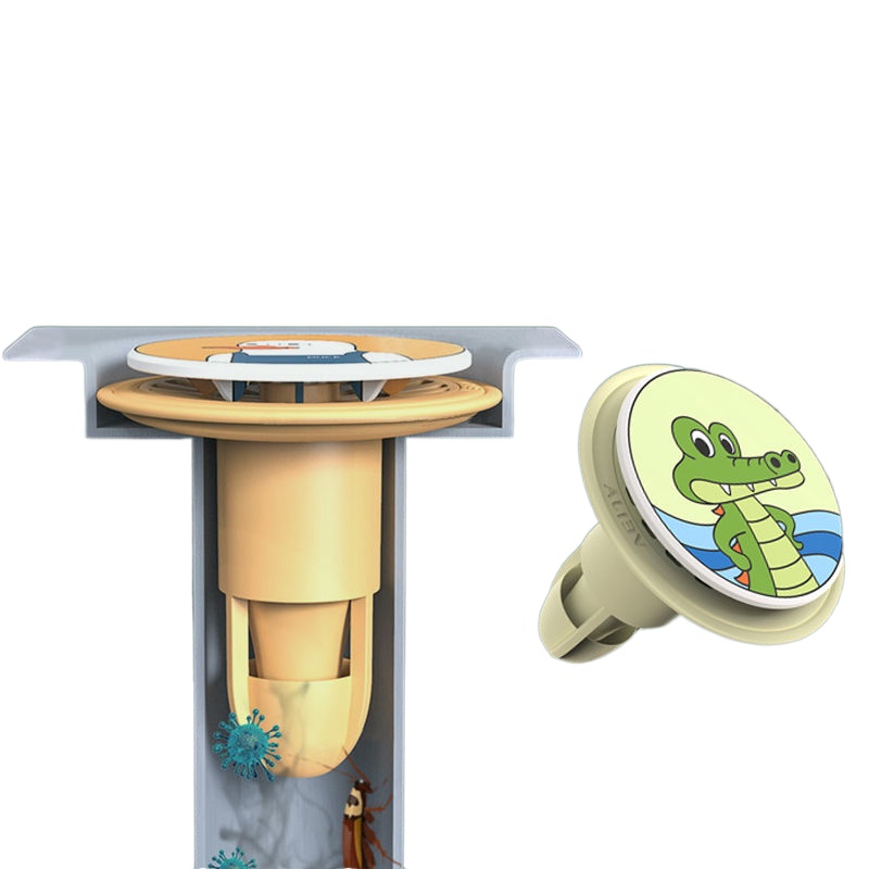 Dụng Cụ Chặn Cống Thoát Nước Sàn Nhà Tắm / Toilet Họa Tiết Hoạt Hình Chống Mùi Hôi Tiện Dụng