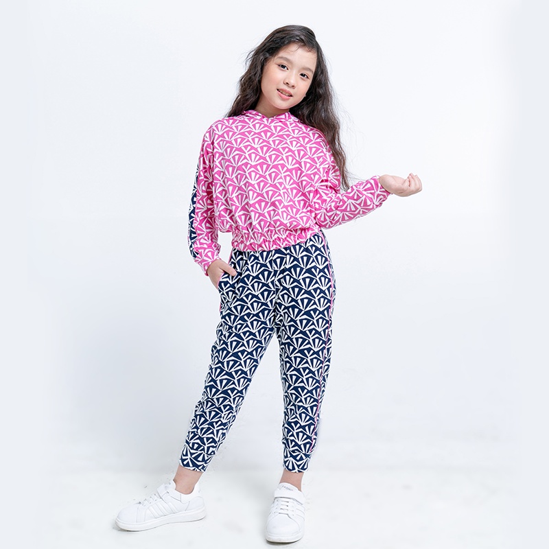 Bộ quần áo dài tay họa tiết JOOKYLI chất thun thoải mái giữ ấm tốt thiết kế cao cấp