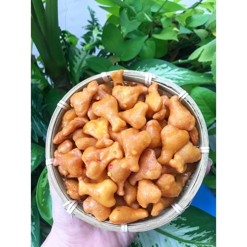 BÁNH ĐÙI GÀ PHÔ MAI VỊ CAY MẶN NGỌT CỰC GIÒN NGON 500gr