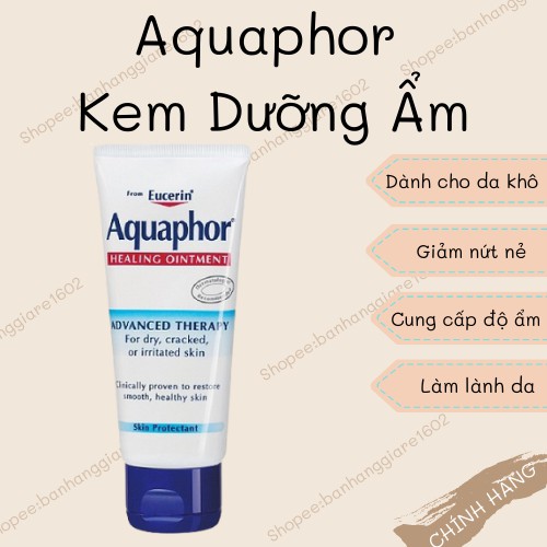 Aquaphor Kem Dưỡng Ẩm  Da Khô, Nứt Nẻ Aquaphor Healing Ointment Advanced Therapy 10g, 50g, 396gg