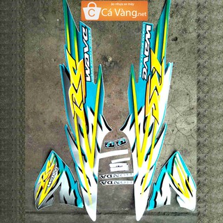 Tem xe Wave RS LOẠI ZIN, TEM 3 LỚP - màu XANH NGỌC