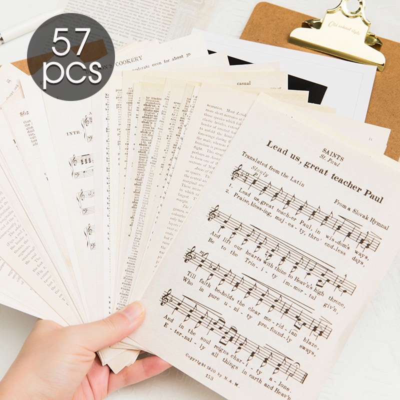 Set 52 Tờ Giấy Hình Chữ Tiếng Anh Trang Trí Sổ Tay Sáng Tạo