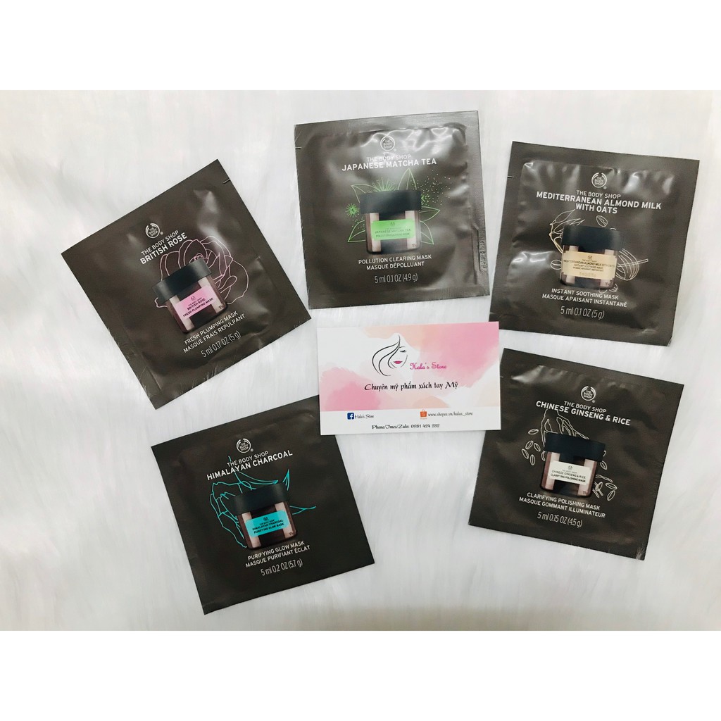 Mặt nạ dưỡng da dạng gói 5ml The Body Shop