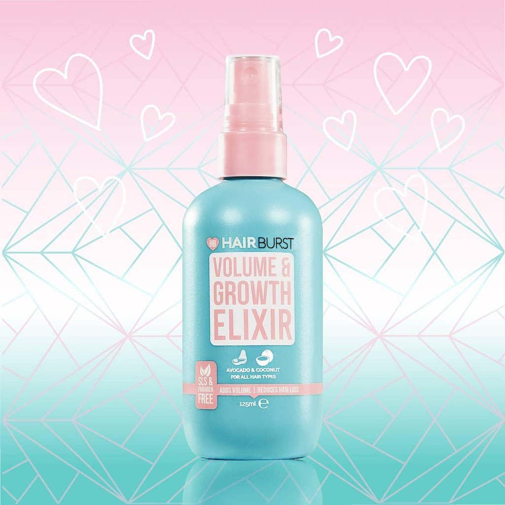 [Mã FMCG100K - 10% đơn 500K] Xịt Hairburst volume and growth elixir tạo độ phồng và kích thích mọc tóc 125ml