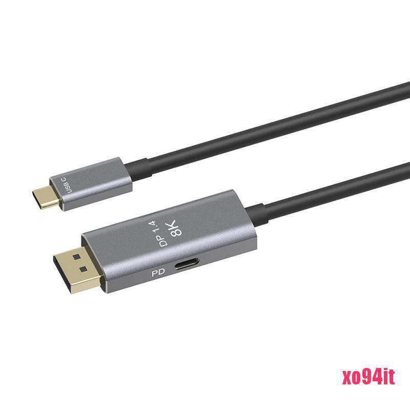 USB C to DisplayPort 1.4 8K Cable USB-C PD 8K@60Hz Thunderbolt 3 to Displa